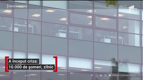 A început criza în România: 10.000 de șomeri, zilnic