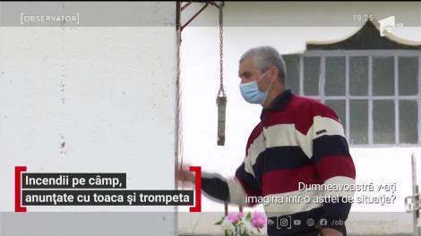 În era tehnologiei, în caz de incendiu, fermierii trebuie să bată toaca, să tragă clopotele sau să sufle în trompete
