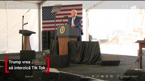 Donald Trump este în război deschis cu TikTok-ul! Liderul de la Casa Albă vrea să interzică aplicaţia pe teritoriul Statelor Unite