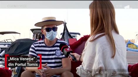 "Mica Veneție" în Portul Tomis. Acolo se află singura gondolă autentică din România