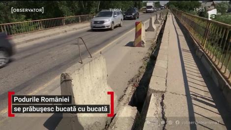 Podurile din România se prăbușesc bucată cu bucată