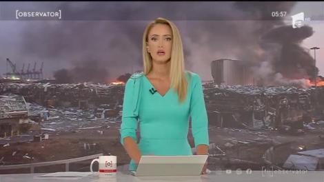 Beirut, devastat de o uriașă explozie