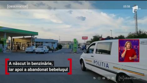 A născut și și-a abandonat bebelușul în toaleta benzinăriei! Noua mamă s-a urcat liniștitiă în autobuz și și-a văzut de drum