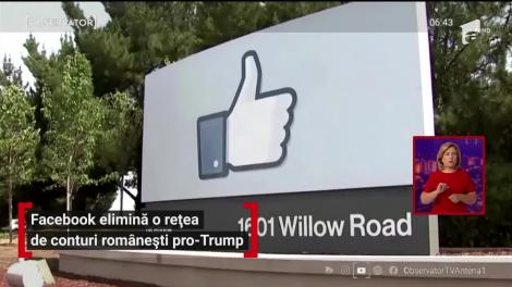 Facebook a eliminat o reţea de conturi false, administrate din România, care promovau campania electorală a preşedintelui Donald Trump