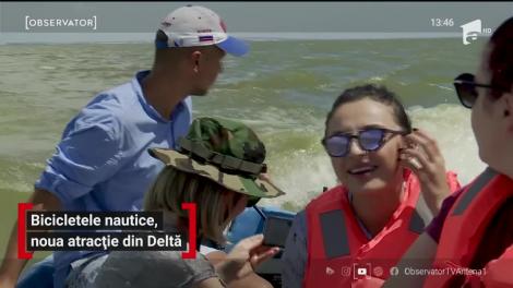 Biciclitele nautice, noua atracție din Deltă