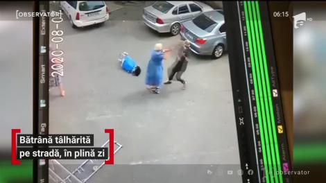 Bătrână tâlhărită pe stradă, în plină zi