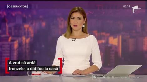 A vrut să ardă frunzele, însă a dat foc la casă! Neatenția l-a costat scump