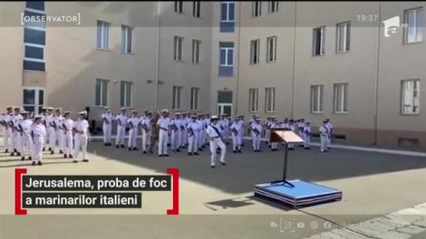 Iniţiere în paşi de dans pentru noii recruţi ai Marinei militare italiene