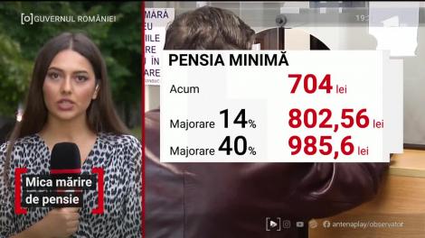 Pensiile se măresc din septembrie