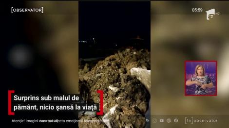 Moarte violentă în comuna Tureni, judeţul Cluj. Un bărbat a fost prins sub un mal de pământ