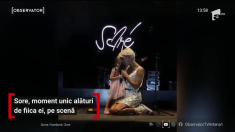 Sore, moment unic alături de fiica ei, pe scenă