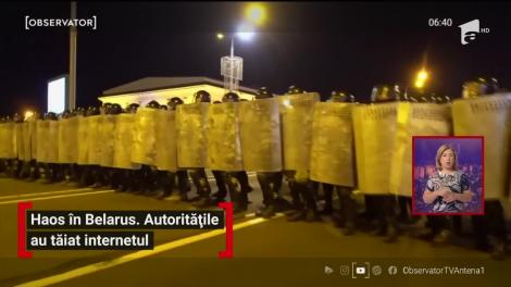 Haos la Belarus. Autoritățile au tăiat internetul