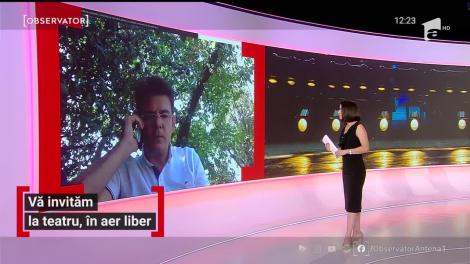 Vlad Zamfirescu, pe scenă în aer liber. Piesele de teatru se joacă cu casa închisă