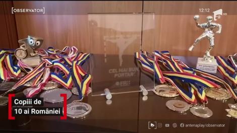 Copiii de 10 ai României. Alexandru Botezatu, unul dintre cei mai apreciați portari de handbal de vârsta lui