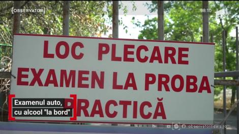 Un bărbat din Târgovişte a dat examenul auto sub influenţa alcoolului