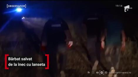 Un bărbat cu dizabilităţi a fost salvat de la înec cu lanseta