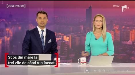 Scos din mare la trei zile de când s-a înecat