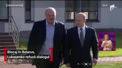 Blocaj în Belarus, Lukașenko refuză dialogul