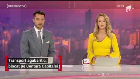 Transport agabaritic, blocat pe Centură Capitalei