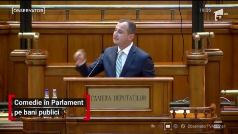 Comedie în Parlament pe bani publici