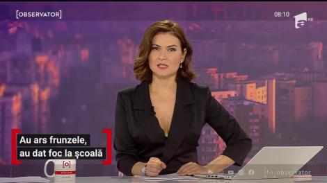 Sala de sport a unei şcoli din Argeş s-a făcut scrum, ieri, după ce s-a aprins de la un foc de vegetaţie