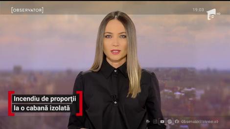 O pensiune din judeţul Cluj a ars din temelii