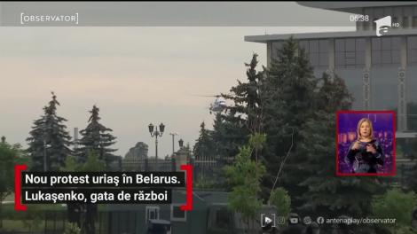 Nou protest uriaș în Belarus. Alexandr Lukaşenko, gata de război