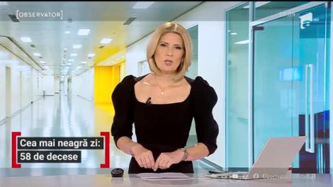 Cea mai neagră zi: 58 de decese provocate de COVID-19