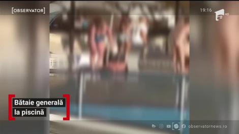 Bătaie generală la piscină