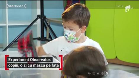 Experiment Observator: copiii, o zi cu masca pe față