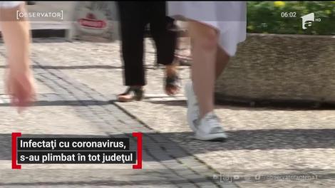 Trei copii şi o tânără de 18 ani, toţi infectaţi cu coronavirus, s-au plimbat în tot județul