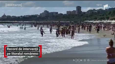 Record de intervenţii pe litoralul românesc