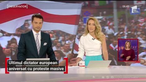 Aleksandr Lukaşenko, ultimul dictator european, aniversat cu proteste masive