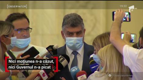 Nici moțiunea n-a căzut, nici Guvernul n-a picat