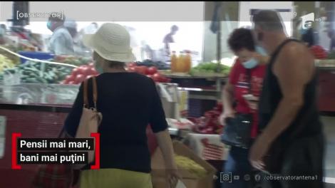 Pensii mai mari, bani mai putini