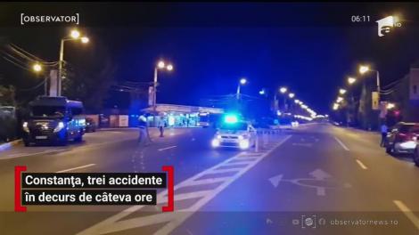 Constanța, trei accidente în decurs de câteva ore