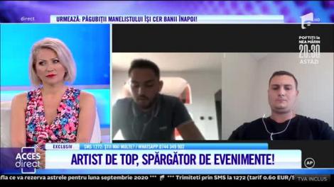 Artist de top, spărgător de evenimente! Păgubiții fac acuzaţii grave la adresa cântăreţului