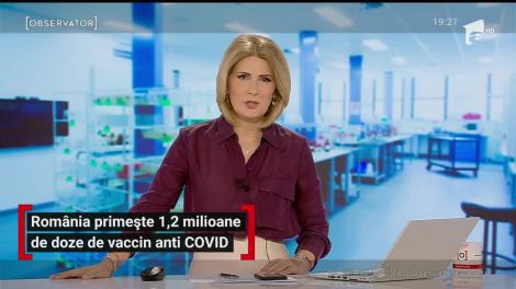 România primește 1,2 milioane de doze de vaccin anti Covid
