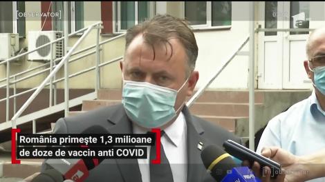 România primește 1,3 milioane de doze de vaccin anti Covid