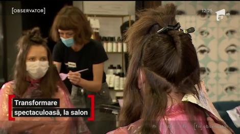Transformare spectaculoasă, la salon