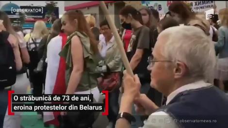 O străbunică de 73 de ani, eroina protestelor din Belarus