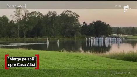 Kayne West merge pe apă, spre Casa Albă