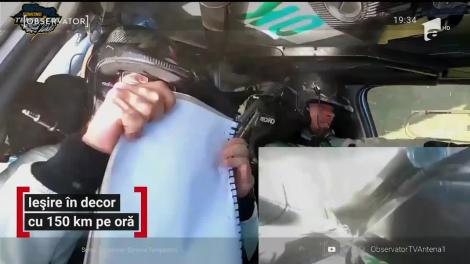 Imagini noi de la teribilul accident în care a fost implicat campionul României la raliu, Simone Tempestini