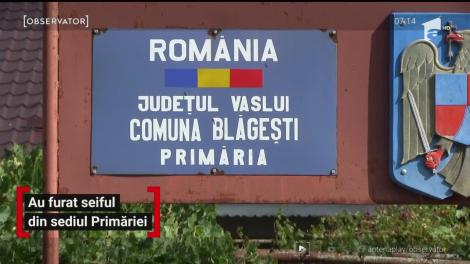 Un seif a fost furat din sediul unei primării, în judeţul Vaslui