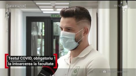 Testul Covid, obligatoriu la întoarcerea la facultate