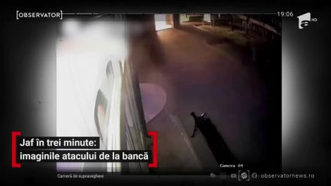 Primele imagini de la explozia celor două bancomate din Otopeni