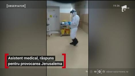 Asistent medical, răspuns pentru provocarea Jerusalema