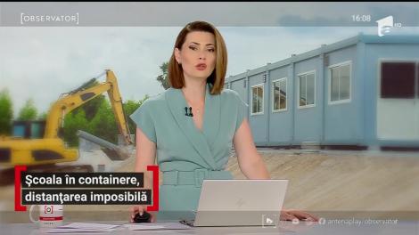 Școala în containere, distanțare imposibilă