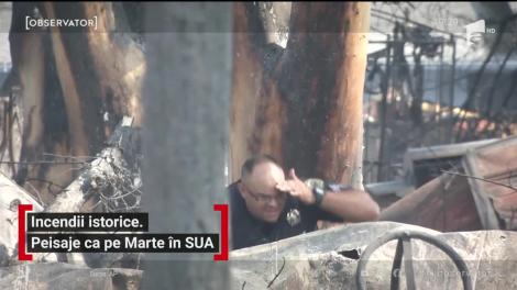 Incendii devastatoare. Peisaje ca pe Marte în SUA