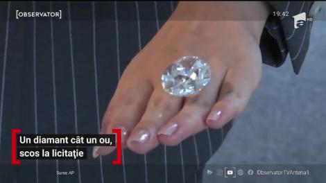 Diamant cât un ou de găină, scos la licitaţie